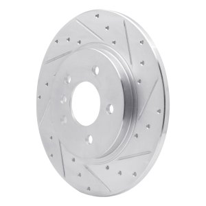 Buick TERRAZA Brake Rotor (1) - Rear Right - R1 Concepts - Drilled & Slotted - Silver - 2005